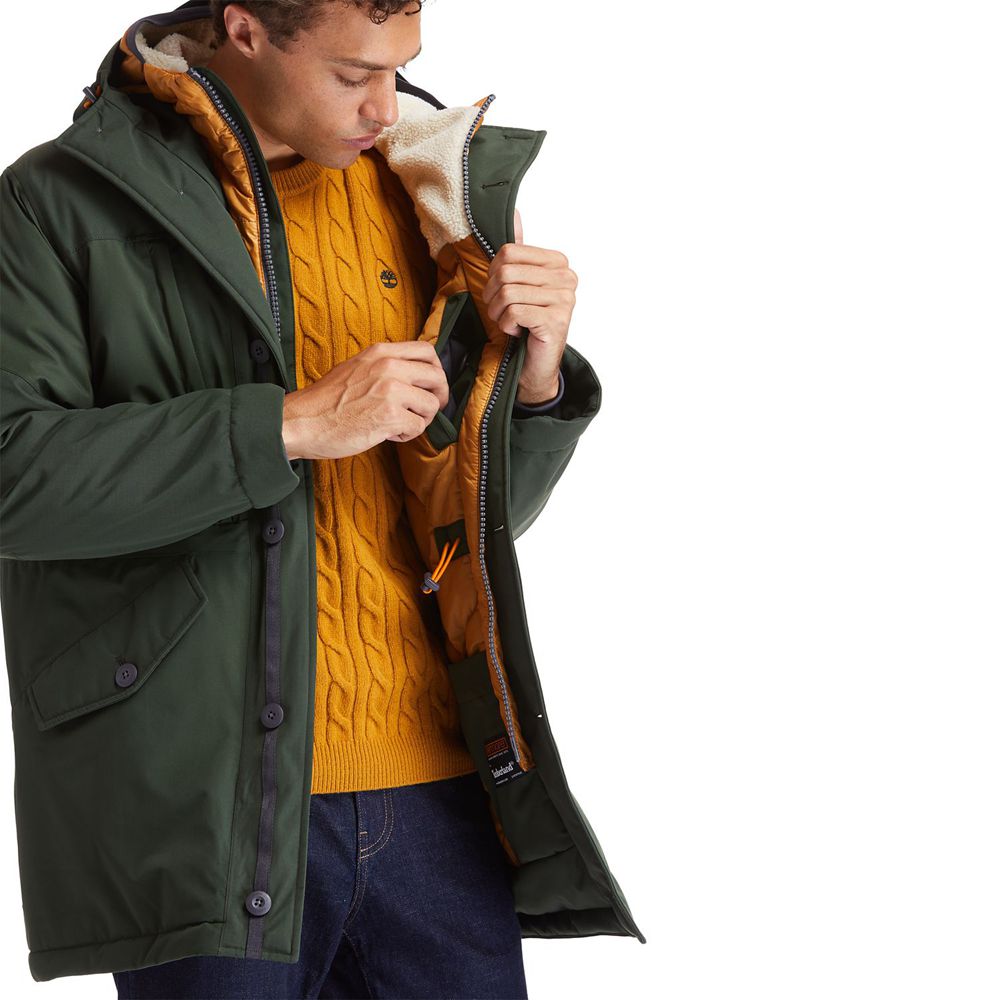 Timberland Μπουφαν Ανδρικα Βαθυ Πρασινο - Outdoor Heritage Ecoriginal Parka With Dryvent™ Technology